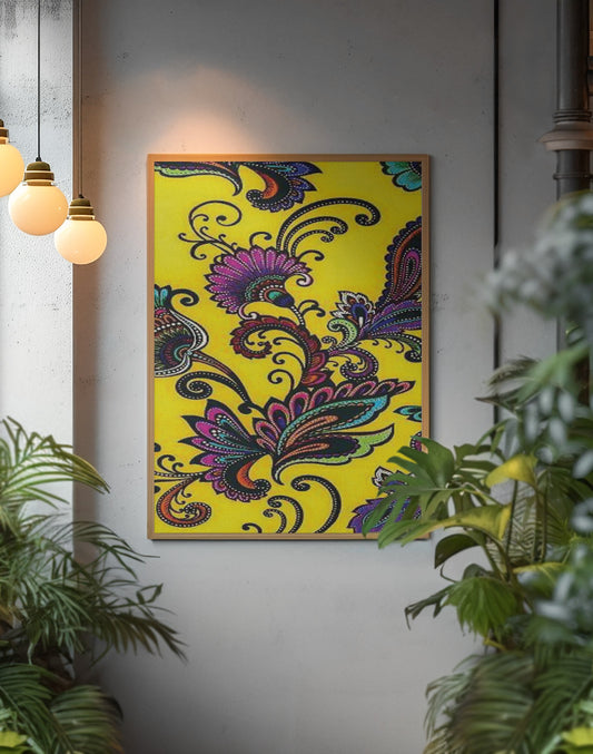 Vibrant Art Prints with Passepartout Frame, Colorful Wall Decor, Bohemian Home Art, Unique Gift for Art Lovers, Eye-Catching [...]