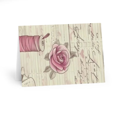 Charming Crafting Greeting Cards (5 Pack) - Perfect for Sewists, Handmade Gifts, Scrapbooking, and Special Occasions