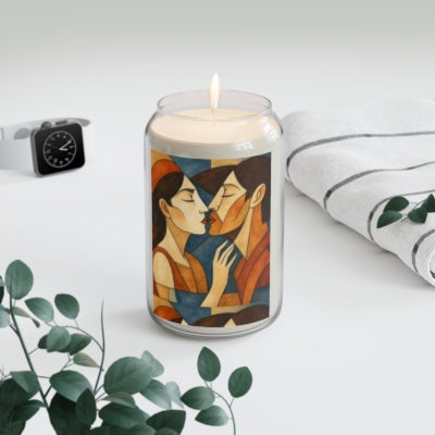 Romantic Portrait Scented Candle, Unique Home Decor Gift, Aromatherapy Candle for Couples, Kissing Artwork Design, Perfect for [...]