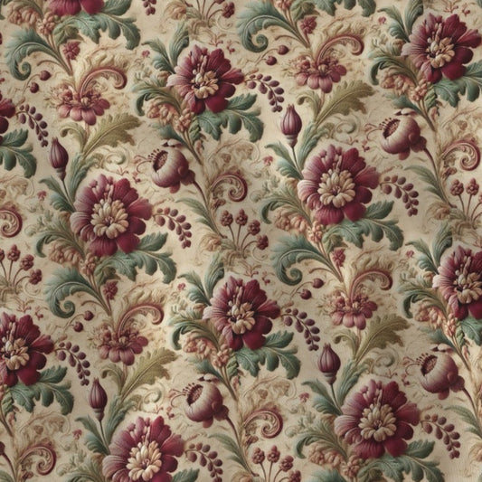 Elegant Vintage Floral Tapestry