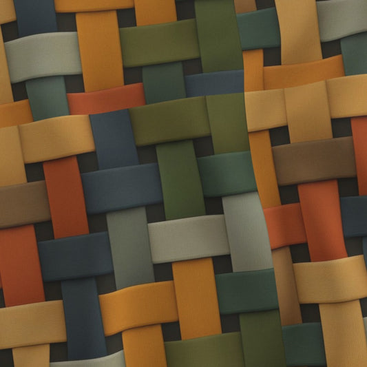 Fabric in Colorful Woven Texture Square