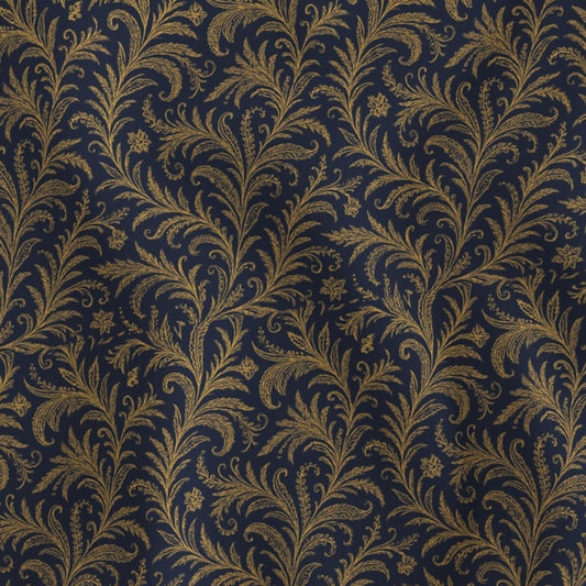 Fabric in Regal Feathered Damask Elegant Baroque-Inspired Pattern