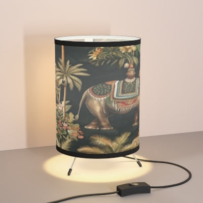 Bohemian Tripod Lamp, Vintage Elephant Design, Home Decor, Unique Gift, Eco-Friendly Lighting, Boho Chic