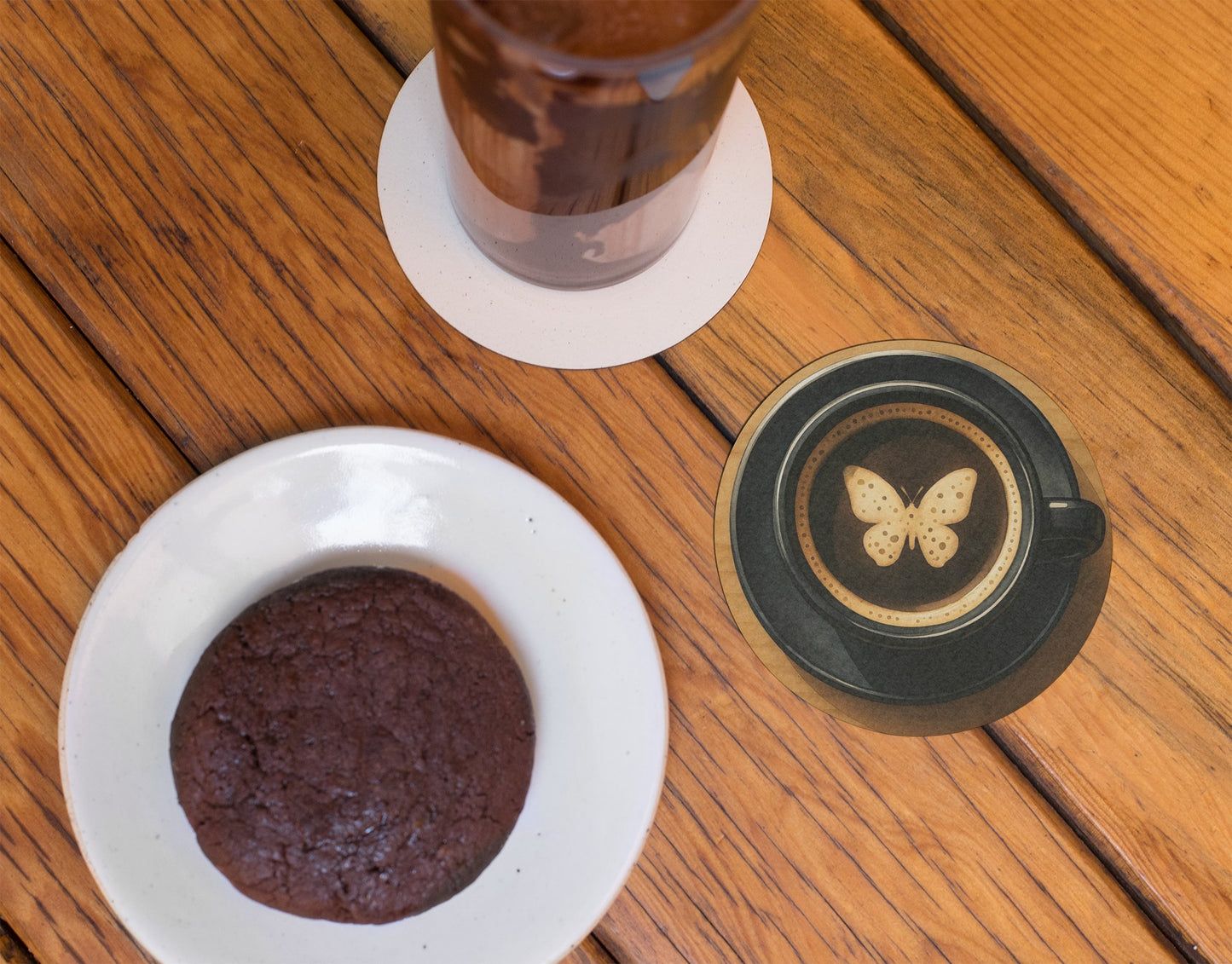 Butterfly Coffee Coasters Set of 50 or 100, Decorative Drink Coasters, Home & Kitchen, Gifts for Coffee Lovers, Butterfly Theme Decor