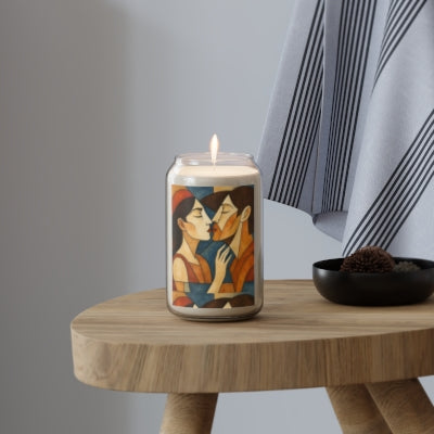 Romantic Portrait Scented Candle, Unique Home Decor Gift, Aromatherapy Candle for Couples, Kissing Artwork Design, Perfect for [...]