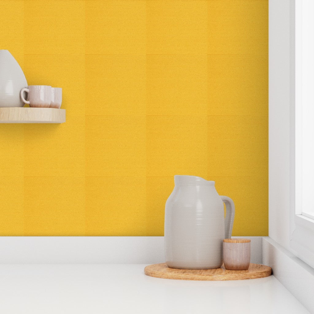Golden Mustard Linen Texture – Solid Fabric Look