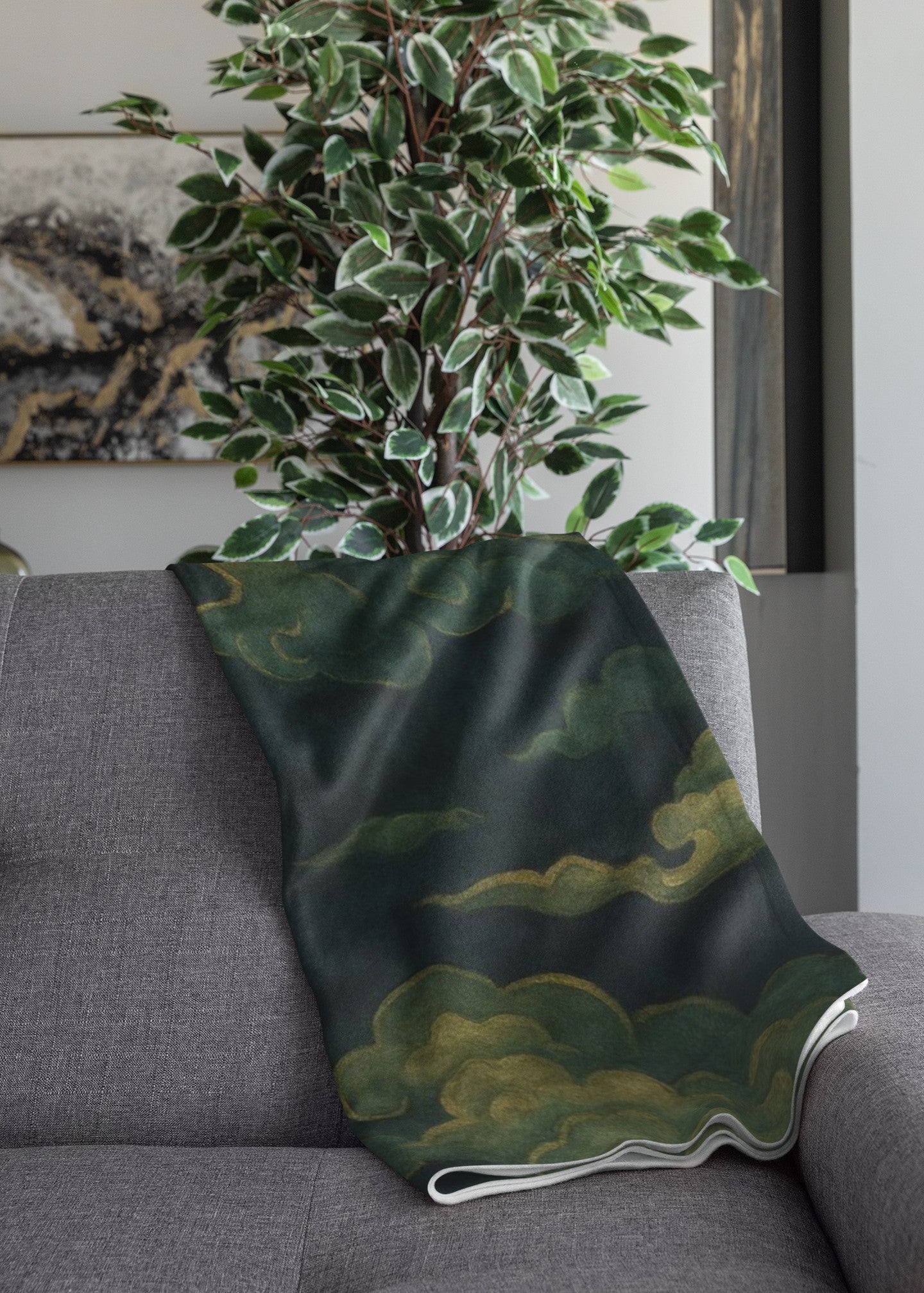 Serene Clouds Throw Blanket, Cozy Decorative Plaid, Home Comfort, Perfect Gift for Relaxation, Stylish Home Decor, Comfort for All Occasions