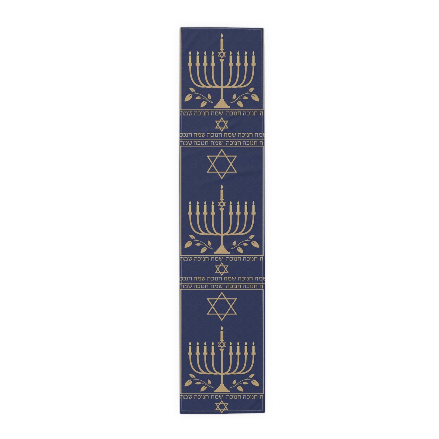Hanukkah Table Runner, Festive Cotton Centerpiece for Holiday Decor, Jewish Celebrations, Dining Room Table Decor, Beautiful Table Setting