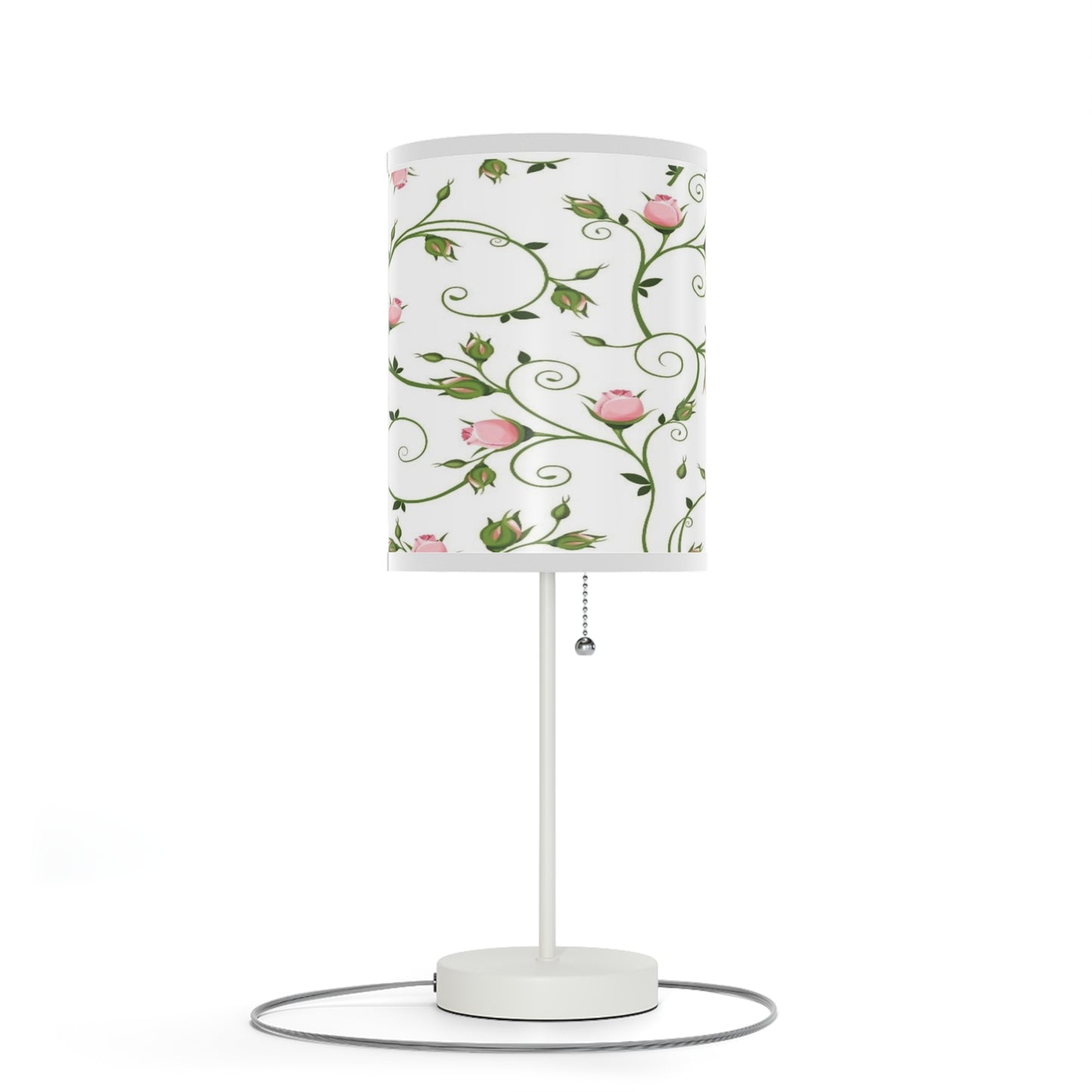 Floral Table Lamp, Elegant Bedroom Decor, Nightstand Light, Home Lighting, Gift for Her, Modern Home Accent