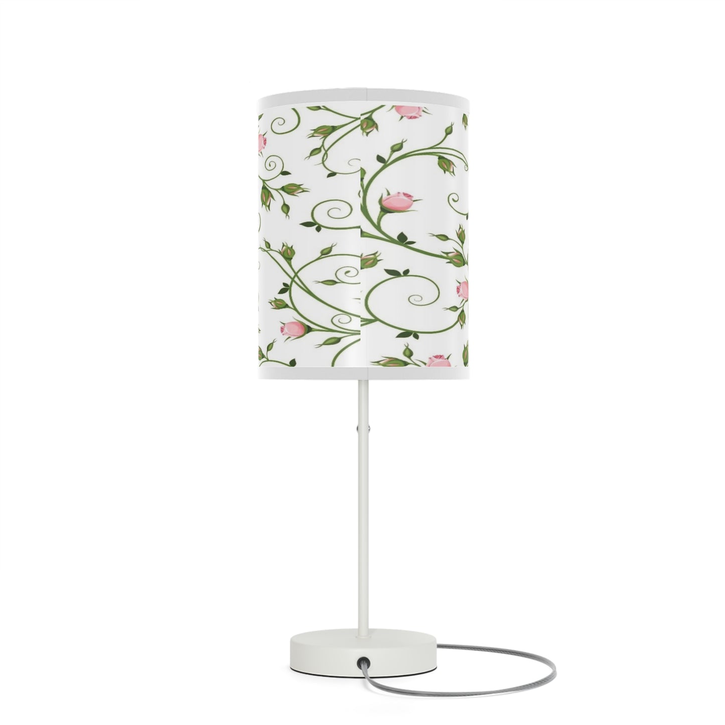 Floral Table Lamp, Elegant Bedroom Decor, Nightstand Light, Home Lighting, Gift for Her, Modern Home Accent