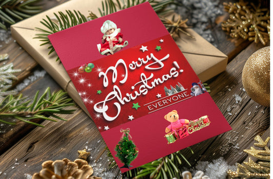Festive Greeting Cards - Merry Christmas! - Holiday Cards, Christmas Cards, Seasonal Greetings, Party Invitations, Personalized Cards