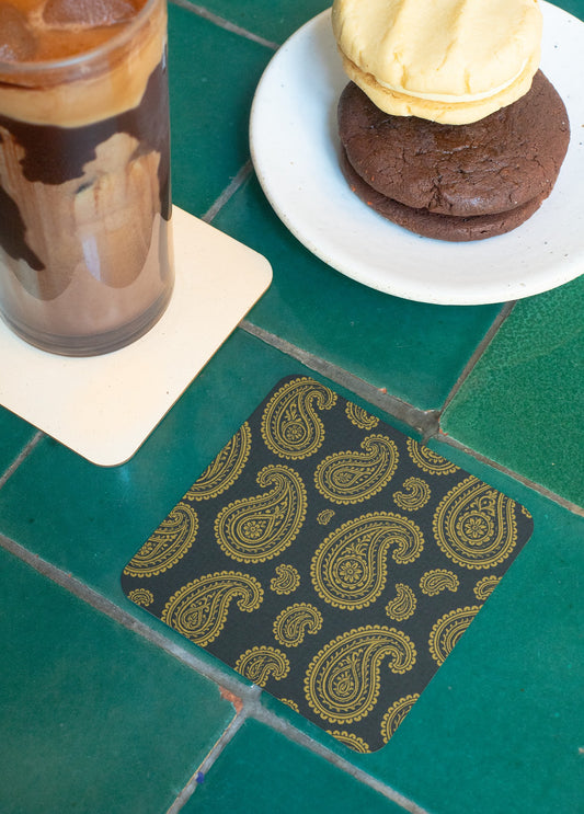 Elegant Paisley Coasters - Set of 50 or 100, Boho Drink Coasters, Rustic Decor, Home Bar Accessories, Housewarming Gift