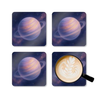 Celestial Coaster Set - Planet-Themed Cork Coasters, Home Decor, Planetary Gift, Astronomy Lover, Kitchen Accessory