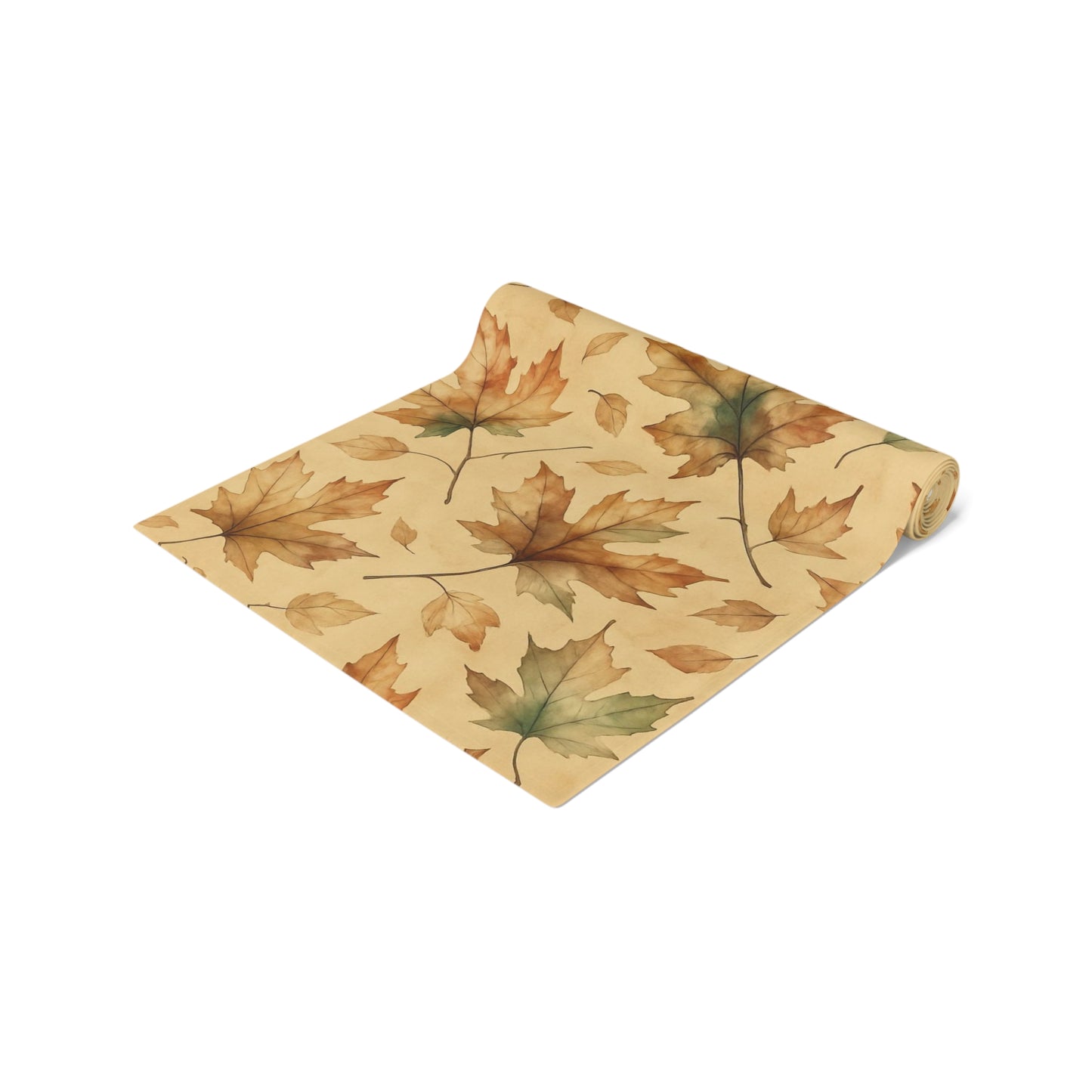 Autumn Leaves Table Runner, Fall Decor, Thanksgiving Table Accessory, Harvest Celebration Decoration, Cotton/Poly Dining Table Runner