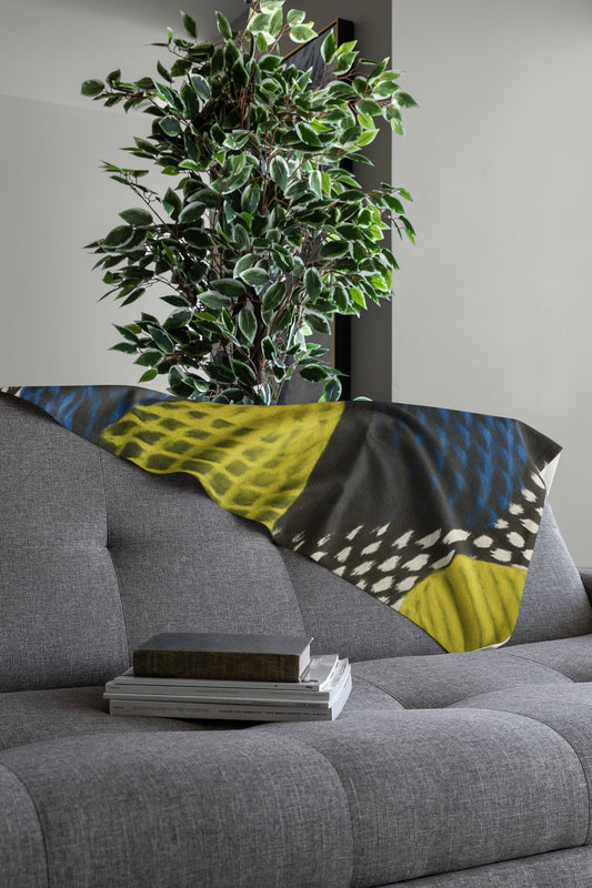 Colorful Abstract Throw Blanket, Cozy Home Decor, Modern Pattern Blanket, Perfect Gift for Her, Layered Comfort for All Seasons