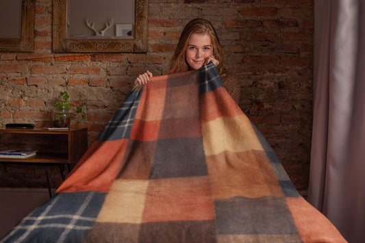 Cozy Plaid Throw Blanket | Warm Throw for Cuddling, Home Decor, Gift for Her, Fall/Winter Essential, Picnic Blanket