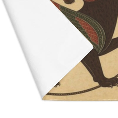 Artistic Gryphon Placemat, Bohemian Table Decor, Unique Dining Accessory, Gift for Home, Fantasy Themed Table Setting