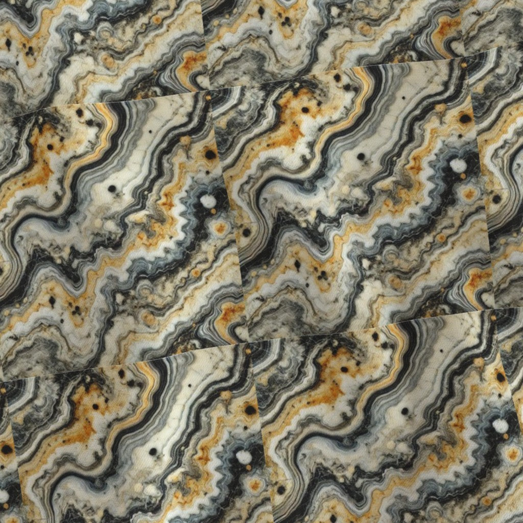 Fabric in Golden Veins Marble Texture