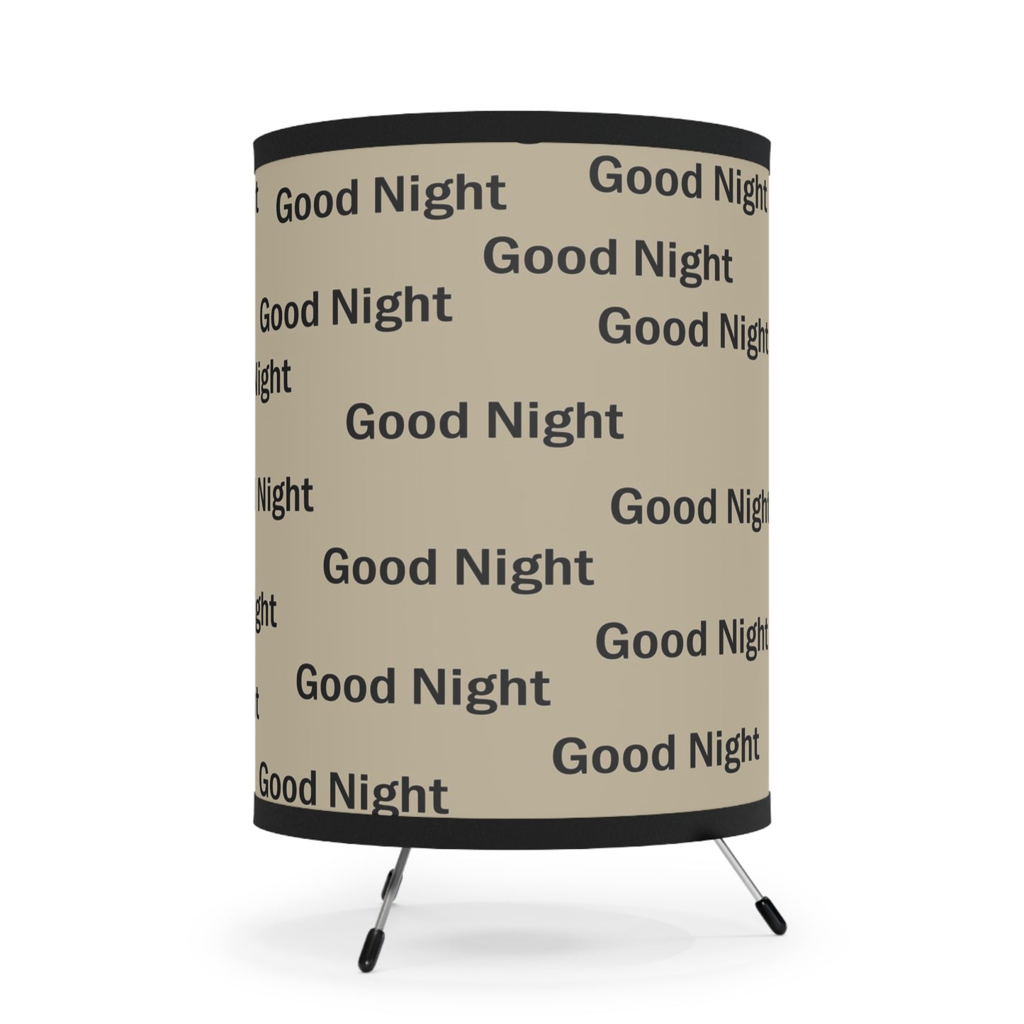 Chic Tripod Lamp, Modern Home Decor, Good Night Shade, Nightstand Lighting, Bedroom Accessory, Cozy Vibes, Gift Idea