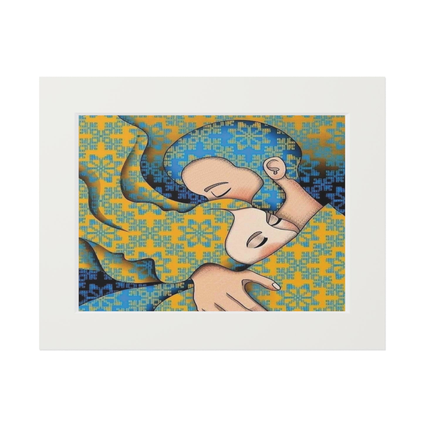 Romantic Fine Art Print, Colorful Framed Wall Art, Cozy Home Decor, Heartwarming Gift, Anniversary Celebration