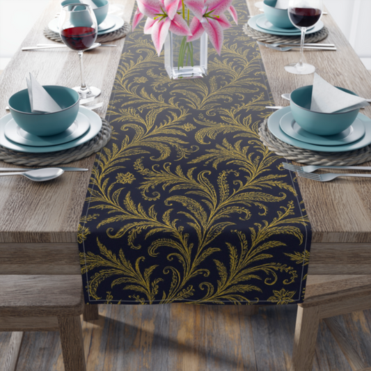 Elegant Floral Table Runner for Dining, Rustic Home Decor, Dining Table Centerpiece, Thanksgiving, Wedding Decor