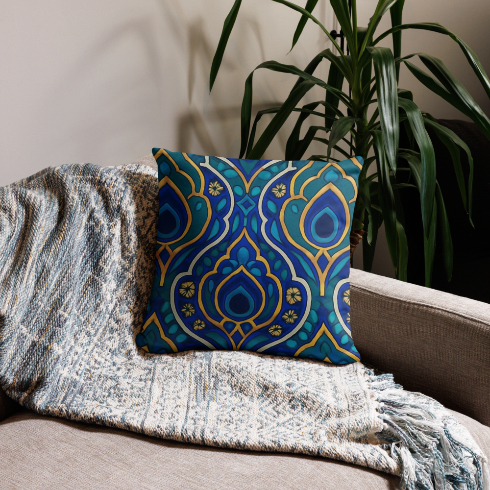 Royal Moroccan Tile Pillow