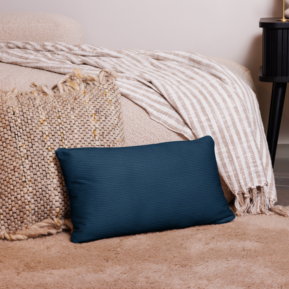 Textured Gray Minimalist Decorative Pillow