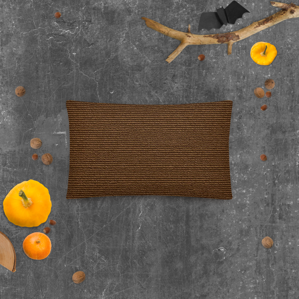 Textured Gray Minimalist Decorative Pillow