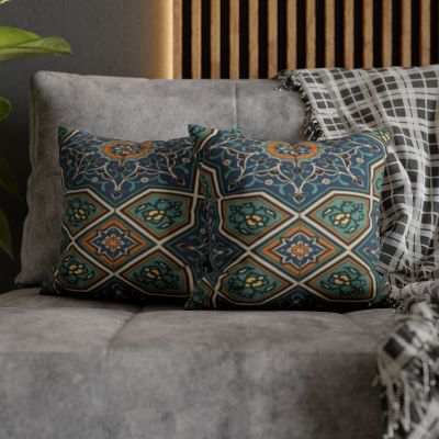 Bohemian Faux Suede Pillow - Decorative Cushion for Home Décor, Cozy Vibes, Unique Gift for Housewarming, Living Room Decor, Boho Style