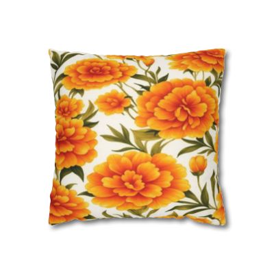 Vibrant Floral Pillowcase, Decorative Floral Cushion Cover, Bohemian Home Decor, Gift for Her, Spring Decor
