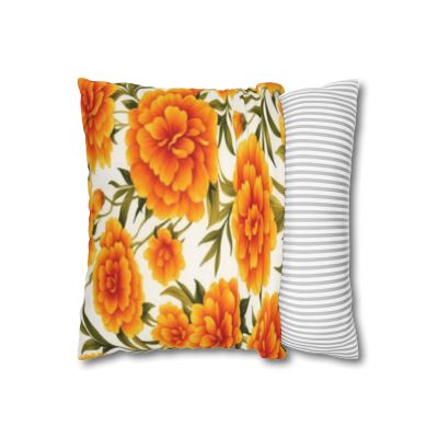 Vibrant Floral Pillowcase, Decorative Floral Cushion Cover, Bohemian Home Decor, Gift for Her, Spring Decor