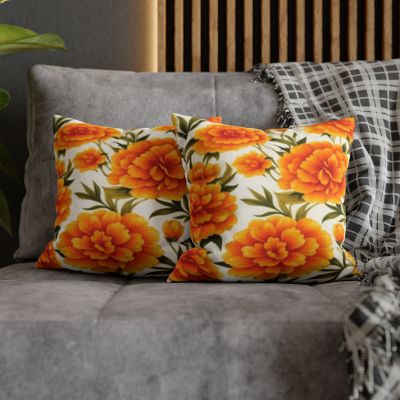 Vibrant Floral Pillowcase, Decorative Floral Cushion Cover, Bohemian Home Decor, Gift for Her, Spring Decor