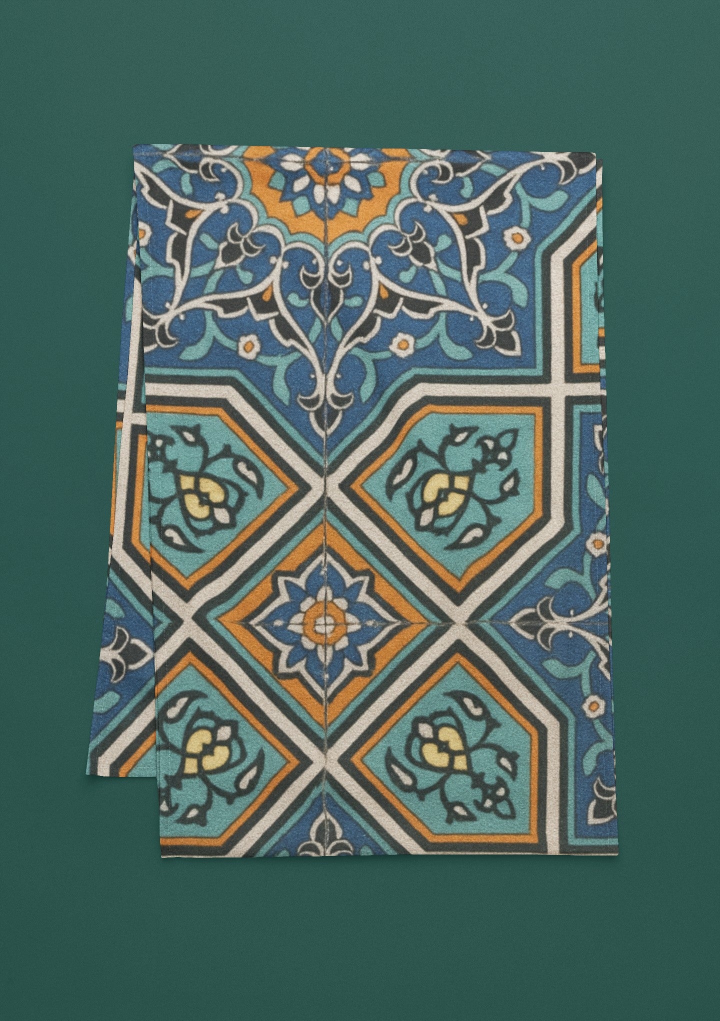 Elegant Floral Table Runner, Bohemian Dining Decor, Cotton and Polyester Tablecloth, Holiday Table Decor, Unique Housewarming Gift