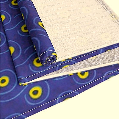Colorful Patterned Table Runner, Boho Decor, Dining Table Centerpiece, Modern Home Tableware, Blue and Yellow Design