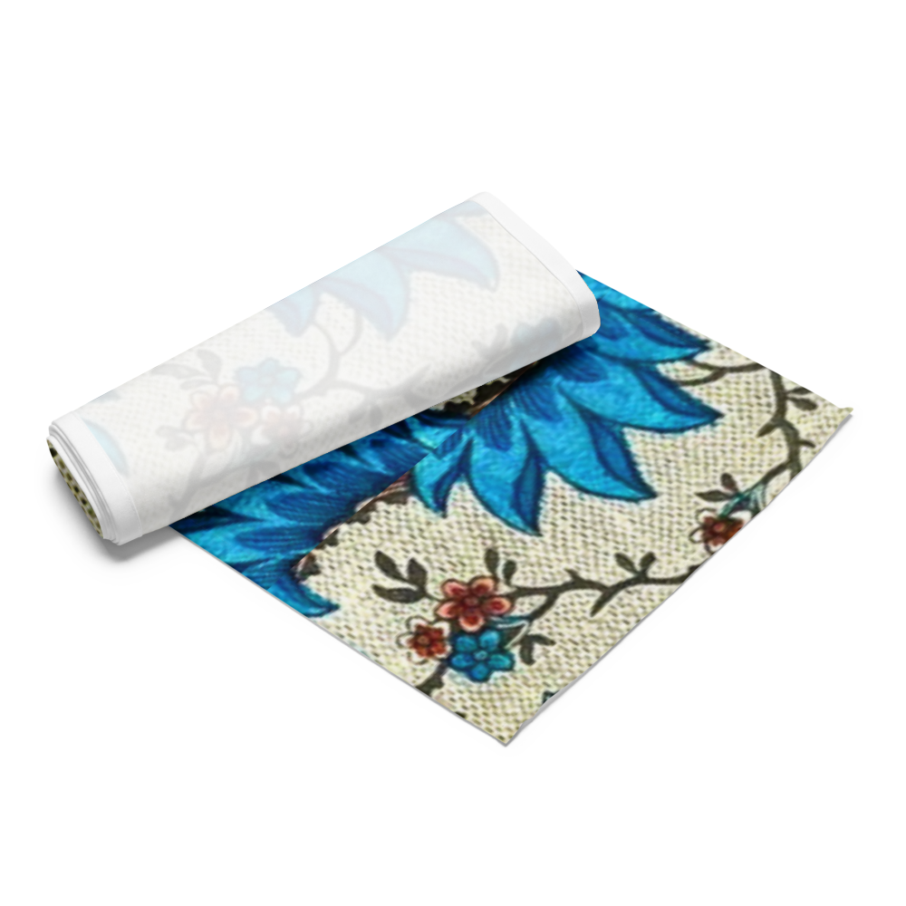 Blue Blossom Table Runner - Persian Floral
