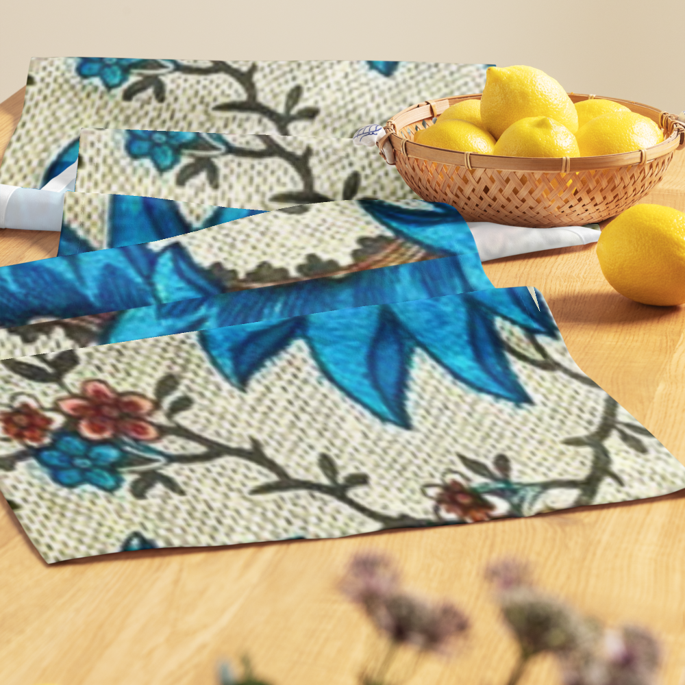 Blue Blossom Table Runner - Persian Floral