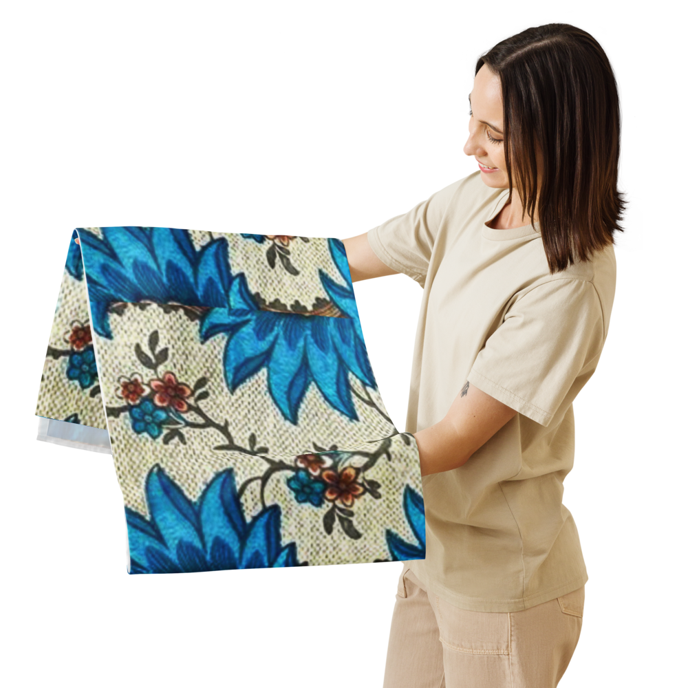 Blue Blossom Table Runner - Persian Floral