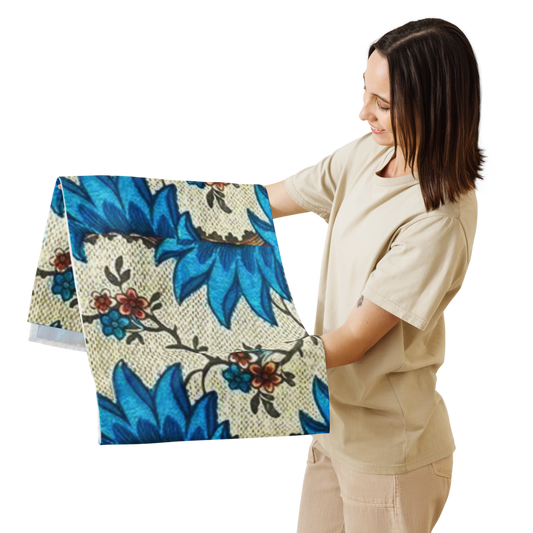 Blue Blossom Table Runner - Persian Floral